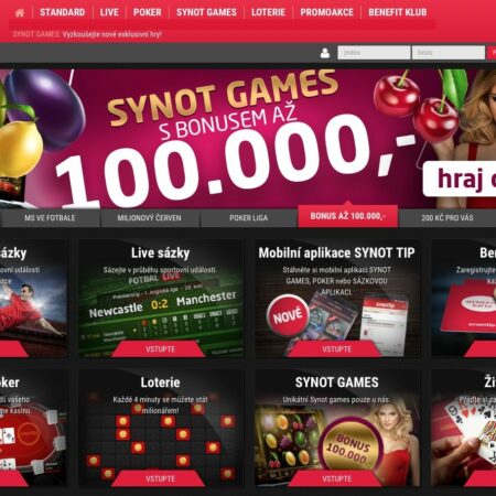 Nové automaty v casinu SYNOTtip